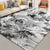 Multicolor Modernism Rug Polyester Abstract Rug Pet Friendly Washable Anti-Slip Backing Carpet for Decoration Dark Gray Clearhalo 'Area Rug' 'Modern' 'Rugs' Rug' 1947607