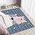 Multicolor Cartoon Animal Pattern Rug Polyester Kids Rug Washable Anti-Slip Pet Friendly Area Rug for Bedroom Blue Clearhalo 'Area Rug' 'Rug' 1947672