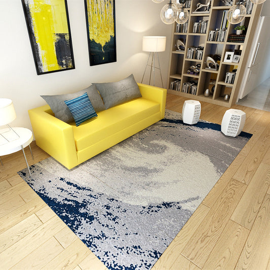 Creative Abstract Rug Multicolor Modernism Rug Polyester Pet Friendly Washable Non-Slip Area Rug for Bedroom Grey Clearhalo 'Area Rug' 'Modern' 'Rugs' Rug' 1947707