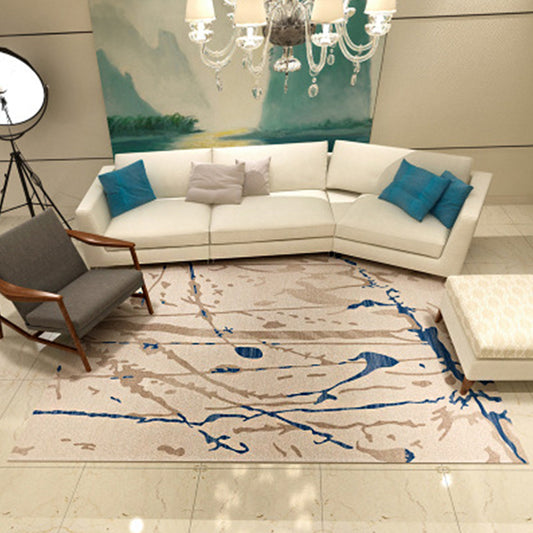 Creative Abstract Rug Multicolor Modernism Rug Polyester Pet Friendly Washable Non-Slip Area Rug for Bedroom Apricot Clearhalo 'Area Rug' 'Modern' 'Rugs' Rug' 1947713
