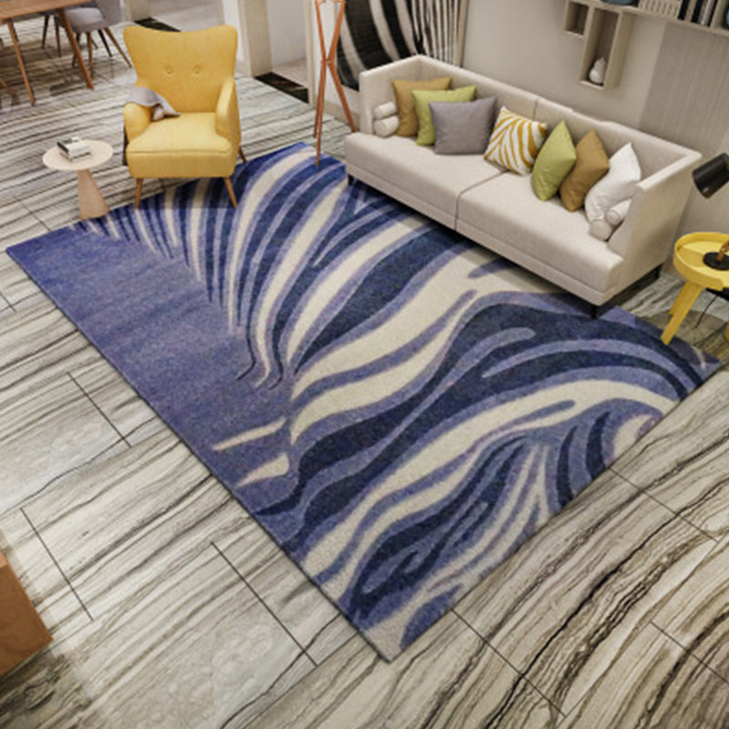 Creative Abstract Rug Multicolor Modernism Rug Polyester Pet Friendly Washable Non-Slip Area Rug for Bedroom Blue Clearhalo 'Area Rug' 'Modern' 'Rugs' Rug' 1947714