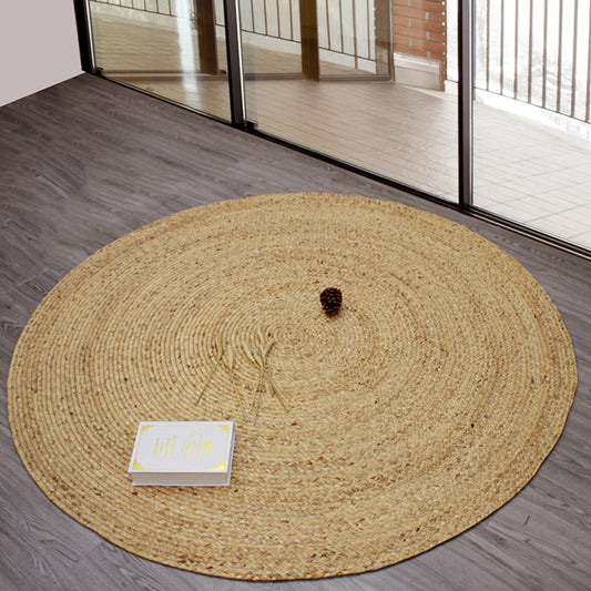 Khaki and Brown Plain Rug Sisal Rural Rug Pet Friendly Washable Non-Slip Area Rug for Living Room Clearhalo 'Area Rug' 'Rug' 1947729