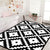 Modernist Geometric Pattern Rug Black Polyester Rug Non-Slip Pet Friendly Washable Are Rug for Bedroom Black Design 3 Clearhalo 'Area Rug' 'Modern' 'Rugs' Rug' 1947771