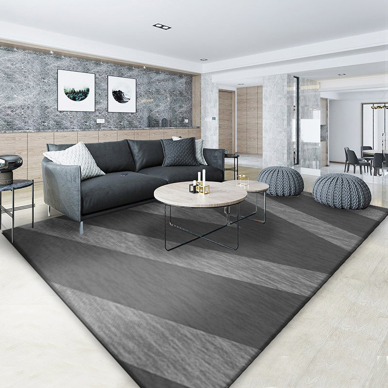Modernist Geometric Pattern Rug Grey Polyester Rug Non-Slip Pet Friendly Washable Are Rug for Bedroom Clearhalo 'Area Rug' 'Modern' 'Rugs' Rug' 1947775