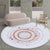 Modernist Decoration Rug Multicolor Circle Pattern Rug Polypropylene Washable Non-Slip Pet Friendly Area Rug Red Clearhalo 'Area Rug' 'Modern' 'Rugs' Rug' 1947812