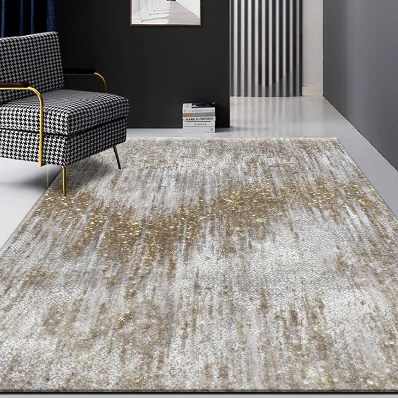 Grey Industrial Indoor Rug Polyester Abstract Rug Washable Non-Slip Area Carpet for Bedroom Light Gray Clearhalo 'Area Rug' 'Rug' 1947826
