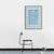 Ilustración Niña Natería Arte de natación Lienzo azul hecho Decoración de pared, texturizado