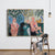 Coppie nude muro art funky figura creativa disegno in tela in marrone per casa