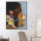 Tribal Man Wall Art Living Room Figure Canvas Print in Pastel Color for Home Decoration Clearhalo 'Arts' 'Canvas Art' 1948426