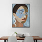 Tribal Man Wall Art Living Room Figure Canvas Print in Pastel Color for Home Decoration Clearhalo 'Arts' 'Canvas Art' 1948434