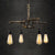 Iron Antique Brass Hanging Lamp Plumbing Pipe 4/6 Bulbs Industrial Chandelier Light Fixture 4 Brass Clearhalo 'Cast Iron' 'Ceiling Lights' 'Chandeliers' 'Industrial Chandeliers' 'Industrial' 'Metal' 'Middle Century Chandeliers' 'Rustic Chandeliers' 'Tiffany' Lighting' 1948674