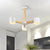 Nordic Cylindrical Ceiling Chandelier Metallic 3/6/8-Light Living Room Suspension Light in Black/White and Wood 3 White Clearhalo 'Ceiling Lights' 'Chandeliers' 'Modern Chandeliers' 'Modern' Lighting' 1948997