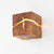 Cube Crack Wood Flush Wall Light Creative Nordic Integrated LED Beige Wall Mounted Lamp Wood Clearhalo 'Modern wall lights' 'Modern' 'Wall Lamps & Sconces' 'Wall Lights' Lighting' 1949180