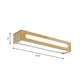 Rectangular Flush Mount Wall Sconce Nordic Acrylic 12"/19.5"/23.5" Wide LED Bathroom Vanity Wall Light in Wood Clearhalo 'Modern wall lights' 'Modern' 'Vanity Lights' 'Wall Lights' Lighting' 1949190