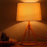 Fabric Drum Night Stand Lamp Simple 1-Light White Table Light with Open Conical Pedestal Clearhalo 'Lamps' 'Table Lamps' Lighting' 1949272