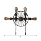 Black 1/4/5-Bulb Wall Light Sconce Industrial Iron Wheel Wall Mounted Light with Chain and Pipe Clearhalo 'Art deco wall lights' 'Cast Iron' 'Glass' 'Industrial wall lights' 'Industrial' 'Middle century wall lights' 'Modern' 'Rustic wall lights' 'Tiffany' 'Traditional wall lights' 'Wall Lamps & Sconces' 'Wall Lights' Lighting' 1949882