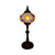 Single Light Desk Lighting Antique Elliptical Stained Glass Night Table Light in White/Red/Blue for Bedroom Orange-Yellow Clearhalo 'Lamps' 'Table Lamps' Lighting' 1950405