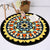 Yellow and Black Americana Rug Polyester Southwestern Rug Non-Slip Backing Area Rug for Bedroom Yellow Clearhalo 'Area Rug' 'Rugs' 'Southwestern' Rug' 1955389