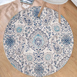 Vintage Floral Paisley Rug Light Blue Moroccan Rug Polyester Non-Slip Backing Machine Washable Area Rug for Bedroom Light Blue Clearhalo 'Area Rug' 'Moroccan' 'Rugs' Rug' 1955503