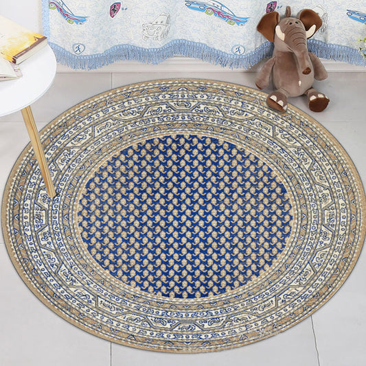 Beige Bohemian Carpet Polyester Abstract Rug Non-Slip Backing Rug Machine Washable for Bedroom Beige Clearhalo 'Area Rug' 'Bohemian' 'Rugs' Rug' 1955534