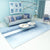 Funky Ombre Pattern Rug Blue Simple Rug Polyester Washable Rug for Bedroom Sky Blue Clearhalo 'Area Rug' 'Modern' 'Rugs' Rug' 1955801