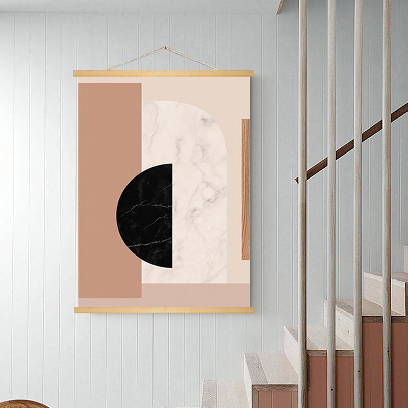 Abstract Canvas Print Textured Modern House Interior Wall Art Decor in Light Color White Clearhalo 'Art Gallery' 'Canvas Art' 'Contemporary Art Gallery' 'Modern' Arts' 1956120