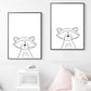 Soft Color Animal Pattern Canvas Print Textured Children's Art Dining Room Wall Decor Gloss White Clearhalo 'Art Gallery' 'Canvas Art' 'Kids' Arts' 1956168