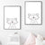 Soft Color Animal Pattern Canvas Print Textured Children's Art Dining Room Wall Decor Gloss White Clearhalo 'Art Gallery' 'Canvas Art' 'Kids' Arts' 1956168