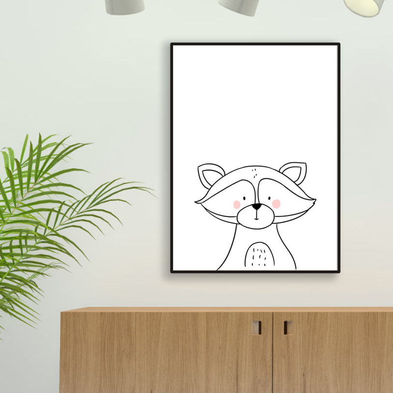 Soft Color Animal Pattern Canvas Print Textured Children's Art Dining Room Wall Decor Clearhalo 'Art Gallery' 'Canvas Art' 'Kids' Arts' 1956169