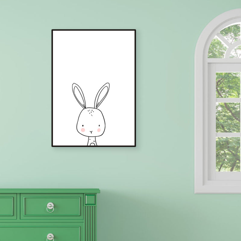 Soft Color Animal Pattern Canvas Print Textured Children's Art Dining Room Wall Decor Clearhalo 'Art Gallery' 'Canvas Art' 'Kids' Arts' 1956181