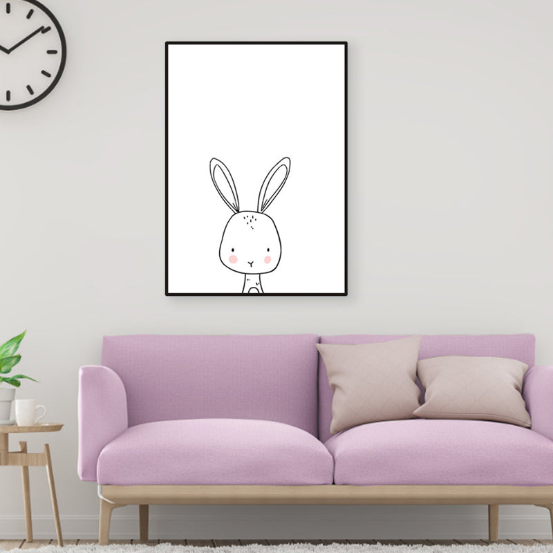 Soft Color Animal Pattern Canvas Print Textured Children's Art Dining Room Wall Decor Clearhalo 'Art Gallery' 'Canvas Art' 'Kids' Arts' 1956182