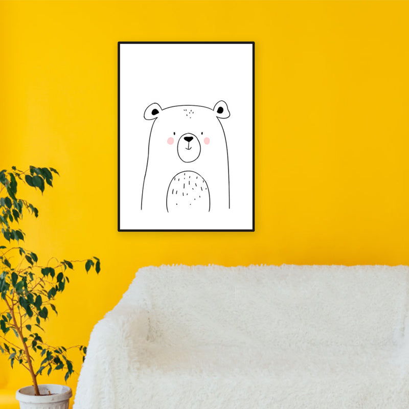 Soft Color Animal Pattern Canvas Print Textured Children's Art Dining Room Wall Decor Clearhalo 'Art Gallery' 'Canvas Art' 'Kids' Arts' 1956189