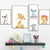Children's Art Wild Animal Canvas Light Color Textured Wall Decor for Living Room Orange Clearhalo 'Art Gallery' 'Canvas Art' 'Kids' Arts' 1956192