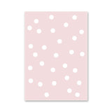 Pink Polka Dot Pattern Canvas Print Textured Kids Style House Interior Wall Art Decor Clearhalo 'Art Gallery' 'Canvas Art' 'Kids' Arts' 1956243