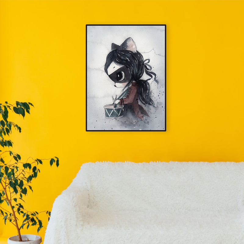 Versatile Deer Wall Decor Pastel Color Children's Art Style Painting for Kids Bedroom Clearhalo 'Art Gallery' 'Canvas Art' 'Kids' Arts' 1956318