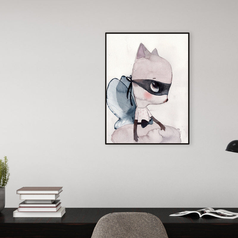 Versatile Deer Wall Decor Pastel Color Children's Art Style Painting for Kids Bedroom Clearhalo 'Art Gallery' 'Canvas Art' 'Kids' Arts' 1956333