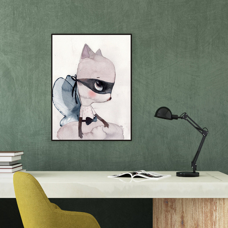 Versatile Deer Wall Decor Pastel Color Children's Art Style Painting for Kids Bedroom Clearhalo 'Art Gallery' 'Canvas Art' 'Kids' Arts' 1956334