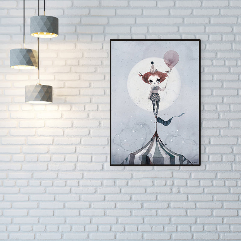 Versatile Deer Wall Decor Pastel Color Children's Art Style Painting for Kids Bedroom Brown Clearhalo 'Art Gallery' 'Canvas Art' 'Kids' Arts' 1956340