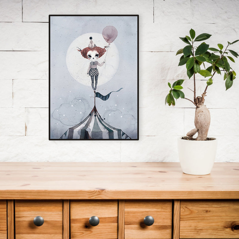 Versatile Deer Wall Decor Pastel Color Children's Art Style Painting for Kids Bedroom Clearhalo 'Art Gallery' 'Canvas Art' 'Kids' Arts' 1956341