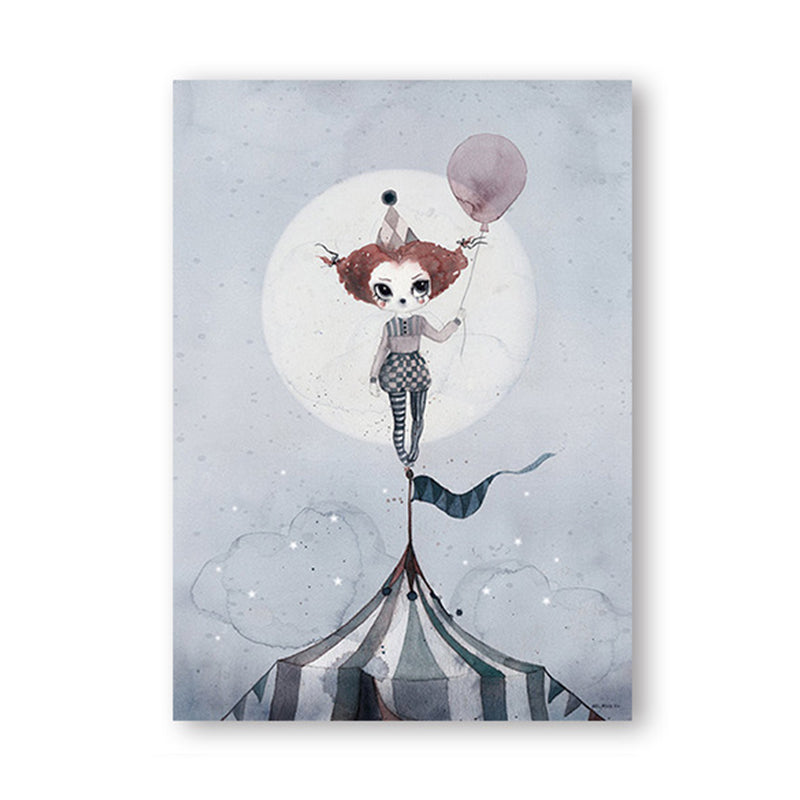 Versatile Deer Wall Decor Pastel Color Children's Art Style Painting for Kids Bedroom Clearhalo 'Art Gallery' 'Canvas Art' 'Kids' Arts' 1956343