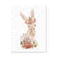 Personified Bunny Canvas Children's Art Animal Painting in Light Color for Bedroom Clearhalo 'Art Gallery' 'Canvas Art' 'Kids' Arts' 1956359