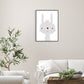 Gray Rabbit Canvas Wild Animal Children's Art Textured Wall Decor for Baby Bedroom Clearhalo 'Art Gallery' 'Canvas Art' 'Kids' Arts' 1956381
