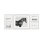 Photography Horse Pattern Wall Decor Dining Room Wild Animal Canvas Art in Light Color Clearhalo 'Arts' 'Canvas Art' 1956452