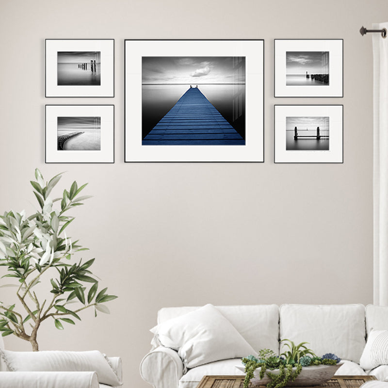 Modern Natural Landscape Canvas Soft Color Multi-Piece Wall Art Print for Living Room Clearhalo 'Art Gallery' 'Canvas Art' 'Contemporary Art Gallery' 'Modern' Arts' 1956463