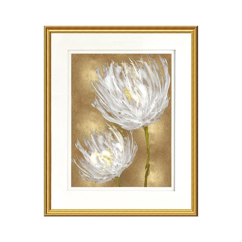 Soft Color Floral Wall Decor Paintings Traditional Textured Canvas Wall Art for Guest Room Clearhalo 'Art Gallery' 'Canvas Art' 'Traditional' Arts' 1956479