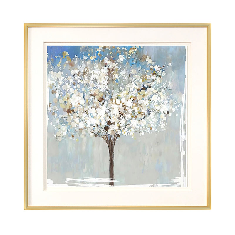 Traditional Flower Tree Canvas Print Textured White Wall Decor for House Interior Clearhalo 'Art Gallery' 'Canvas Art' 'Traditional' Arts' 1956526