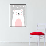 Light Color Merry Animal Canvas Textured Wall Decor for Study Room, Multiple Sizes Clearhalo 'Art Gallery' 'Canvas Art' 'Kids' Arts' 1956548