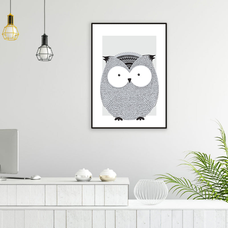 Children's Art Wild Animal Wall Decor Light Color Baby Room Canvas, Multiple Sizes Clearhalo 'Art Gallery' 'Canvas Art' 'Kids' Arts' 1956572