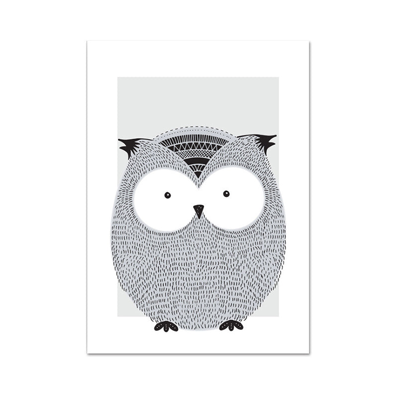 Children's Art Wild Animal Wall Decor Light Color Baby Room Canvas, Multiple Sizes Clearhalo 'Art Gallery' 'Canvas Art' 'Kids' Arts' 1956573