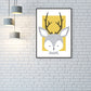 Children's Art Wild Animal Wall Decor Light Color Baby Room Canvas, Multiple Sizes Light Yellow Clearhalo 'Art Gallery' 'Canvas Art' 'Kids' Arts' 1956578